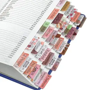 Bible Tabs, Boho Theme Laminated Bible Tabs for Women & Men, 75 Tabs, Bible Tabs for Study Bible, Large Print Easy to Read and Apply Tabs for All Ages