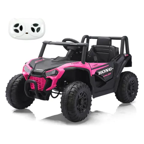 HEIMILI Kids 12V Ride on 2WD UTV, Battery Powered Electric Car, Safety Belt, Forward & Reverse Mode, High/Low Speed, Bumper & Anti-Slip Wheels for Boys and Girls
