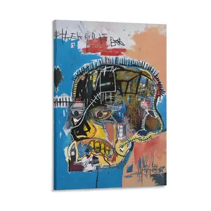 Skull Canvas Print. Untitled 1981 Graffiti Art. Modern Poster for Theme Party Decor.Suitable for Decoration Anywhere. Poster Canvas Wall Art For Bedroom Decor Bar Office Room Decor Gift