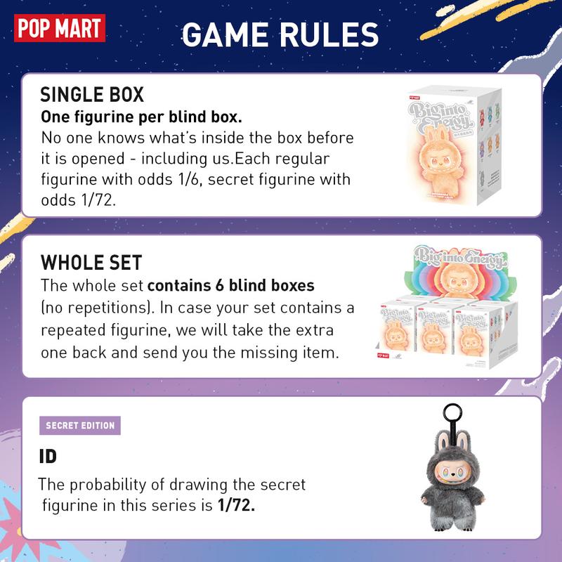 POP MART THE MONSTERS Big into Energy Series-Vinyl Plush Pendant Blind Box, Labubu Collectible Toys, Valentine’s Day Gifts-1.0