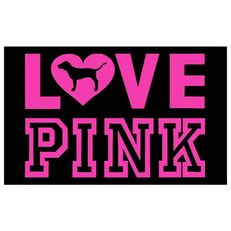 1pc LOVE PINK Pink Slogan Tapestry Flag,3x5fts 2x3fts Interior decoration, furniture decoration Cotton Decorative Light Linen Polyester Whitevalentine's wall decor flags