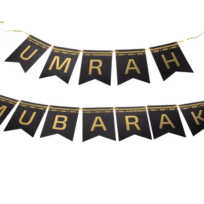 Umrah Mubarak Kaaba design large banner