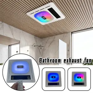 5-in-1 Bathroom Exhaust Fan 2 Heat Levels, 7 RGB Model,Nightlight,Bluetooth