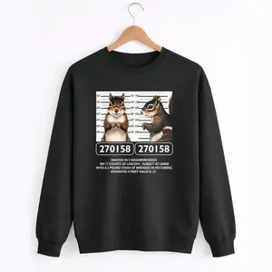 Epic Animal Wanted Poster Sweatshirt with Squirrel – Zone 5 Long Sleeve Design