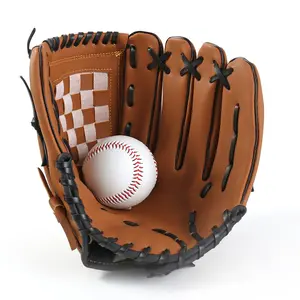 Teen Adult Baseball Gloves Pitcher Inside and Outside Field Imitation Cowhide Softball Gloves Student Training Catcher Gloves Baseball