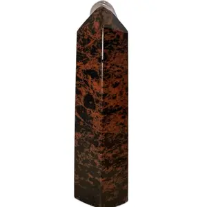 Mahogany Obsidian Tower - 1 of 1 Ultra High-Quality Hand-Picked Crystal for Protection Grounding & Personal Power Unique Design