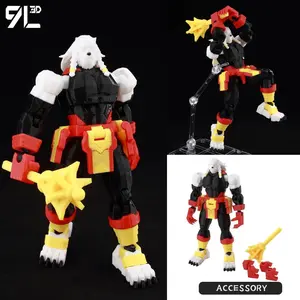 9L3D Lucky 13 Invincible Boy Conquer​ Omni Action Figure 3D Printed Anime Model Multi-Jointed Poseable Collectible Toy Gift Fan