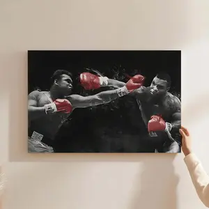Mike Tyson Vs Muhammad Ali Poster Champion Boxing Match Prints