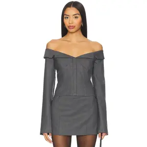 Camila Coelho Arden Top in Charcoal