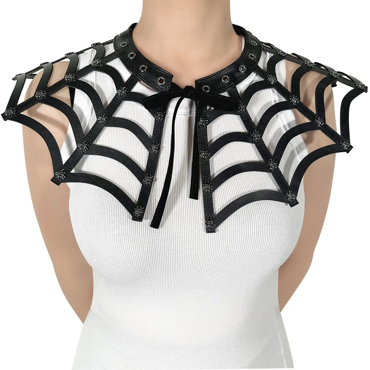 Demonia Spiderweb Cutout Collar