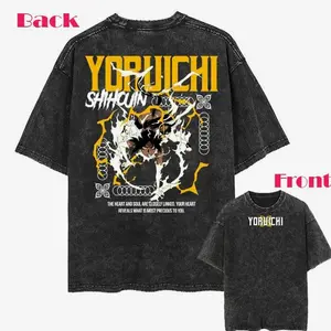 Vintage 2-sided Shadow Huntress" Yoruichi Shihouin Acid Washed T Shirt/Sweatshirt/Hoodie QB8