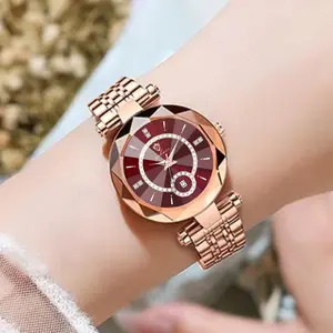 GOHUOS Luxury Eleagant Women Watches Waterproof Stainless Steel Date Diamond Ladies Watch High Quality Quartz Woman Wristwatch