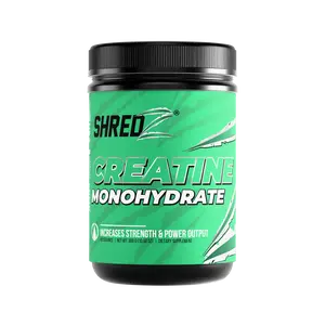 SHREDZ Creatine Monohydrate Powder Pure Single Ingredient 5g Strength Power Support for Gym Athletes Unflavored Easy Mix