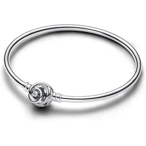 Pandora Moments Encircled Clasp Bangle Sterling silver 593229C01-21