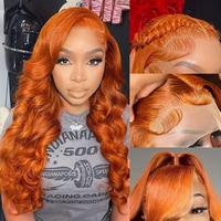 DY020 mid-cut curly hair orange