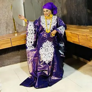 Plus Size African Clothes for Women Dashiki Ankara Embroidery Kaftan Boubou Robe Bazin Design Wedding Party Dresses 2026 New