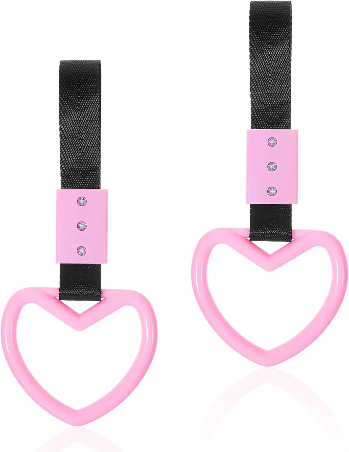 2 count Heart-shaped  Handle Straps, Drift Charm for  Interior,