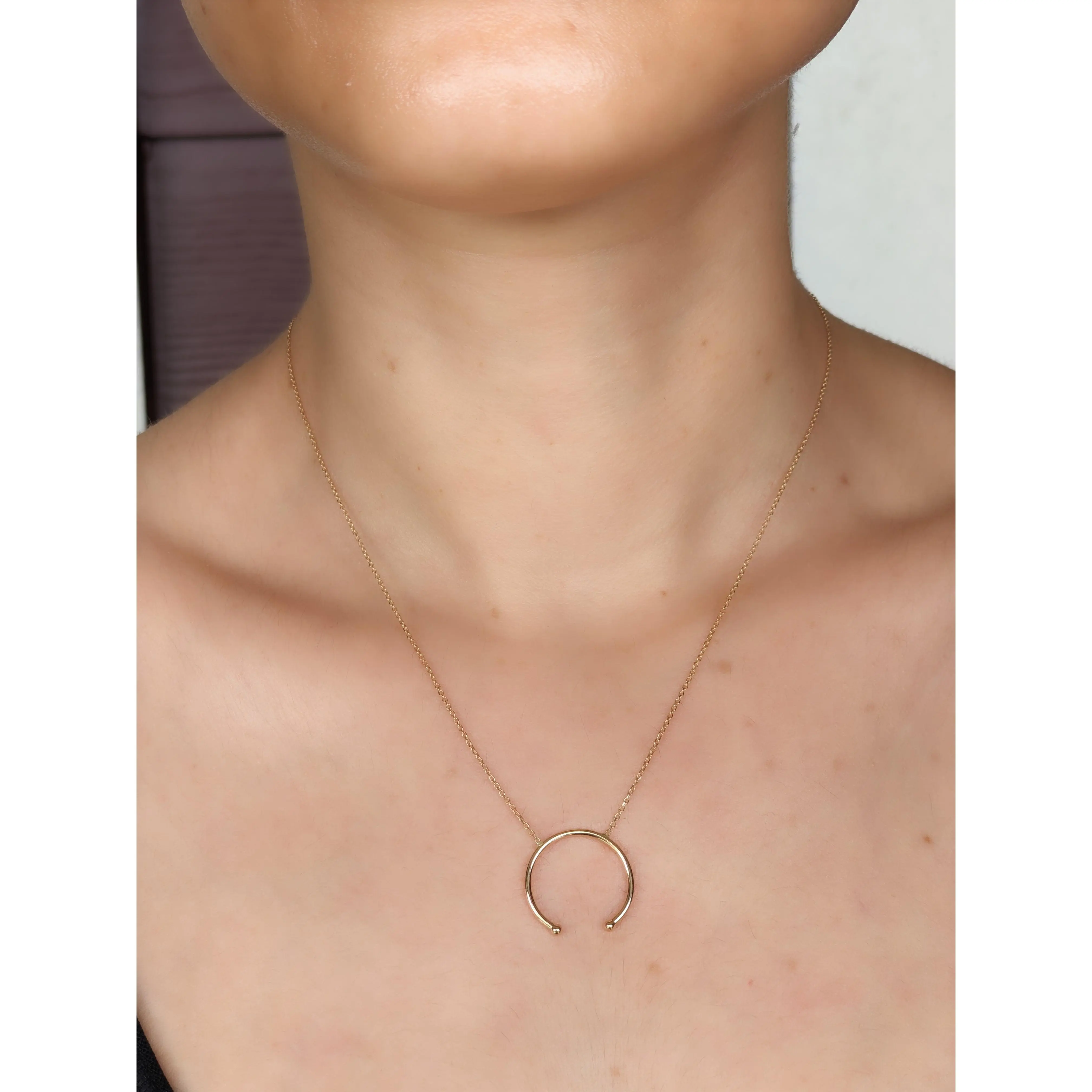 Gold Circle Necklace