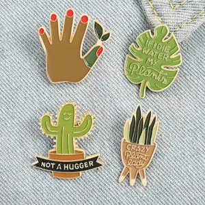Plant Lover Enamel Pin Set with Unique Designs - Perfect Gift for Plant Lovers plant gifts