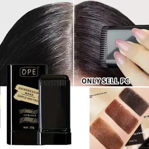 Portable hair dye stick (with brush), designed in three colors for various hairstyles, provides long-lasting hair dyeing with a natural effect, quickly covers white hair, root touch up, Covering grey hair, and is a styling tool