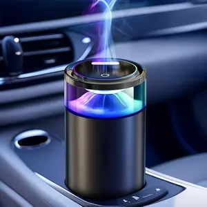 Smart Car Air Freshener with Floating Cloud 8 RGB Mood Lights | Auto Start/Stop Sensor | Touch Control 3 Operation Modes | Long-Lasting Fragrance Diffuser for Car & Home | Smart Home Decor Car Accessories Car Aroma Diffuser