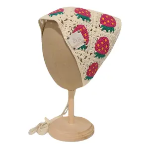 Kiki Crochet Triangular Bandana Scarf by Oxford & Bo