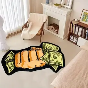 Washable Money Patterns Front Door Mat Indoor Large Entry US Dollar Doormat Creative Entrance large Rug 60×90cm