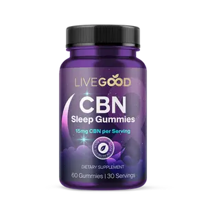 LiveGood CBN Sleep Gummies – Natural Nighttime Relaxation & Rest Support with Cannabinol (CBN) – 60 Gummies