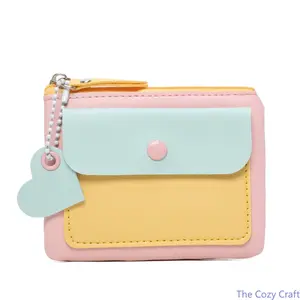 Cute Macaron Keychain Wallet, Multi-Function Coin Purse, Small Storage Pouch for Cards & Cash, Trendy Ins Style Organizer for Women, Teens & Gifts summerwins