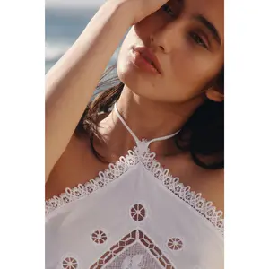 H&M Lace-detail halterneck top