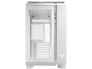 ASUS TUF Gaming GT502 White ATX Mid-Tower Computer Case with Front Panel RGB Button, USB 3.2 Type-C and 2x USB 3.0 Ports, 2- way Graphic Card Mounting Orientation Compatible, 360mm and 280mm Radiator
