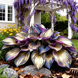 1000+ Rare Metallic Gold Hosta Seeds - Transform Your Garden with Opulent Foliage
