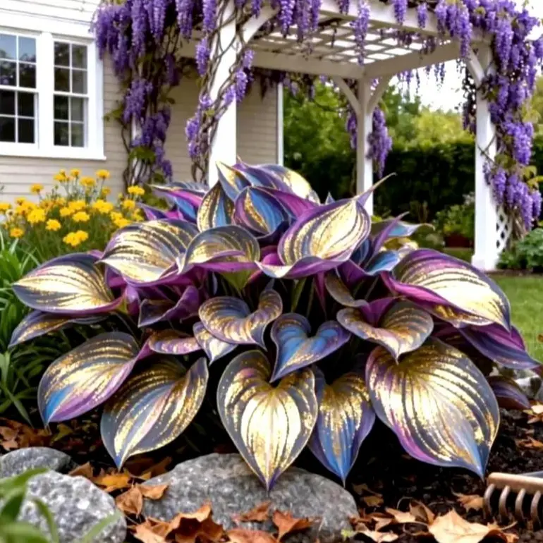 1000+ Rare Metallic Gold Hosta Seeds - Transform Your Garden with Opulent Foliage