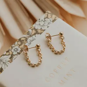 Hello Adorn Mini Annex Studs - Unique Dangling Stud Earrings - Any Occassion Jewelry - Women's Fashion Accessory