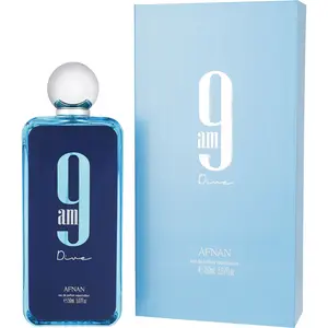 Afnan 9 Am Dive Eau De Parfum, Unisex Warm Fragrance with Patchouli, Black Currant, Cedar, Jasmine Notes (Beauty & Personal Care)