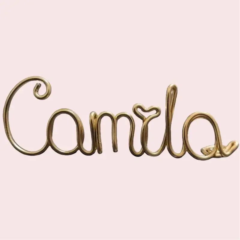 Name Plate, Wire Name Tag, Standing Desk Name, Decor Name, Custom Name for Event, Conference, Party, Office Desk, Custom Name Gift