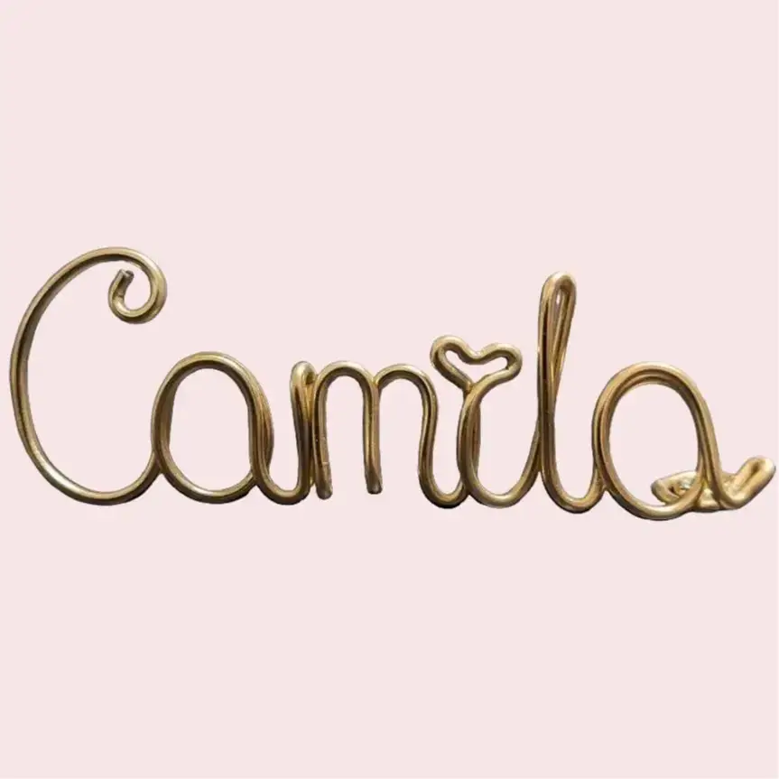 Name Plate, Wire Name Tag, Standing Desk Name, Decor Name, Custom Name for Event, Conference, Party, Office Desk, Custom Name Gift