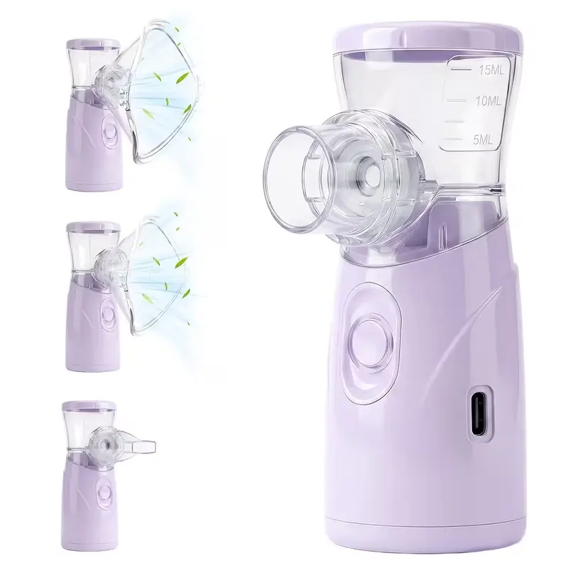 Portable Handheld Atomizer Inhaler, Available in Multiple Colors, Personal Respiratory Device for Home, Travel, School, and Business Trips