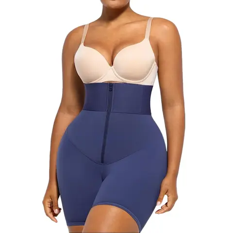 Shapellx AirSlim Waistband Workout Shaping Shorts Comfort Shapewear Comfortable Womenswear  Zipper