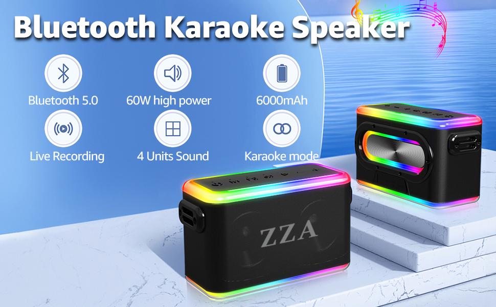 ZZA Portable Wireless Speaker，Powerful 360° Sound, 24W Audio with Impactful Bass, 1600AH Battery, IPX6 Waterproof, Shockproof, TWS Stereo, Speaker Wireless for Outdoor Beach Pool subwoofer Weatherproof Loudspeaker System Durable speaker bluetooth speakers