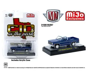 M2 Machines 1:64 1977 Chevrolet Cheyenne 10 – Blue – C10s In The Park