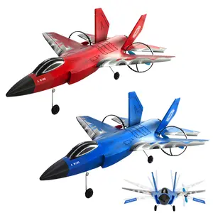 Springtok HW39 2-Channel Fighter RC Airplane - 2.4GHz Controller, 6-Axis Gyroscope Self-Stabilization, EPP Foam Body, 2 Batteries, Beginner-Friendly Electric RC Jet Model for Adults