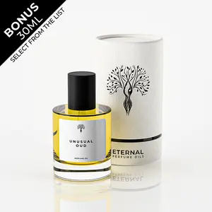 Eternal Perfume Oils - Unusual Oud Perfume Oil for Men | 50ml with Bonus 30ml Bottle of Your Choice