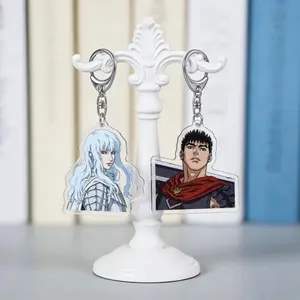 Berserk Acrylic Keychain Set - Guts Griffith Casca Rickert Anime Bag Charm Accessories
