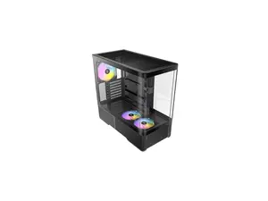 Antec C6 Curve ARGB Mid-Tower Case, Panoramic Tempered Glass, High Airflow, 3 PWM ARGB Fans Included, Support 360mm Radiator & 450mm GPU, Type-C 10Gbps, ATX Gaming Case