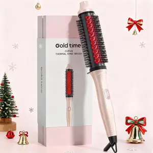【Holiday】Infrared Thermal Brush | 1.65" Styling Brush with 100M Negative Ions | Universal Voltage 110V-240V | 6 Heat Settings & LED Display | PTC Fast Heating Technology