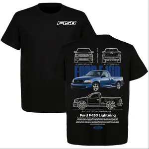 ⚡️ FORD F-150 LIGHTNING GRAPHIC T-SHIRT – Classic Blueprint Truck Tee, Vintage Performance Pickup Streetwear Shirt, Y2K Oversized Cotton Crewneck, Soft Casual Short Sleeve, Ford Truck Enthusiast Tee, Unisex Auto Lover Streetwear⚡