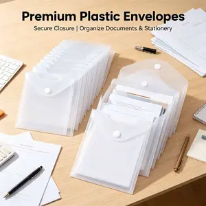 24 Pack Large Clear Die & Stamp Storage Bags – Transparent Plastic Folders for Cutting Dies, Stencils, Embossing Crafts, DIY Scrapbooking, Paper Card Craft Organizer Holder – TikTok Viral Craft Room Must-Have