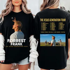 Forrest Frank The Jesus Generation 2026 Shirt, Christian Music Concert Graphic Tee, Faith Inspired Worship Tour T-Shirt, Vintage Religious Streetwear, Unisex Fan Gift Apparel
