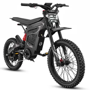 Ebike Peak Power 7000W Full Suspension 55 MPH TopSpeed 100 Miles Range 72V 30Ah Battery LED Lights IPX6Waterproof Hydraulic Brakes for Outdoor Cycling Gift forAdults & Teens